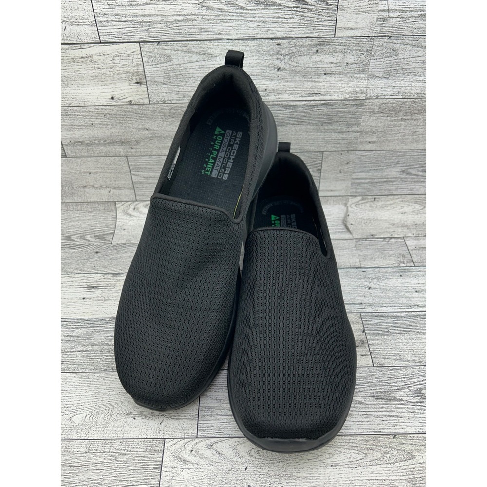 Skechers‎ GoWalk 124637 Black Mesh Slip On Walking Shoes Women Size 9